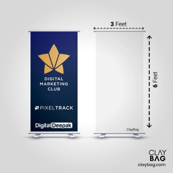 Roll Up Standee 3ft x 6ft_A-claybag.com