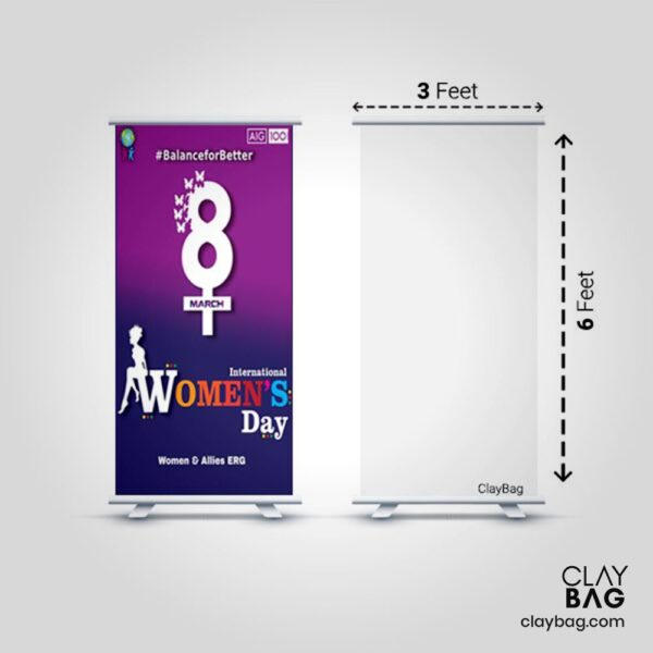 Roll Up Standee 3ft x 6ft_A-claybag.com