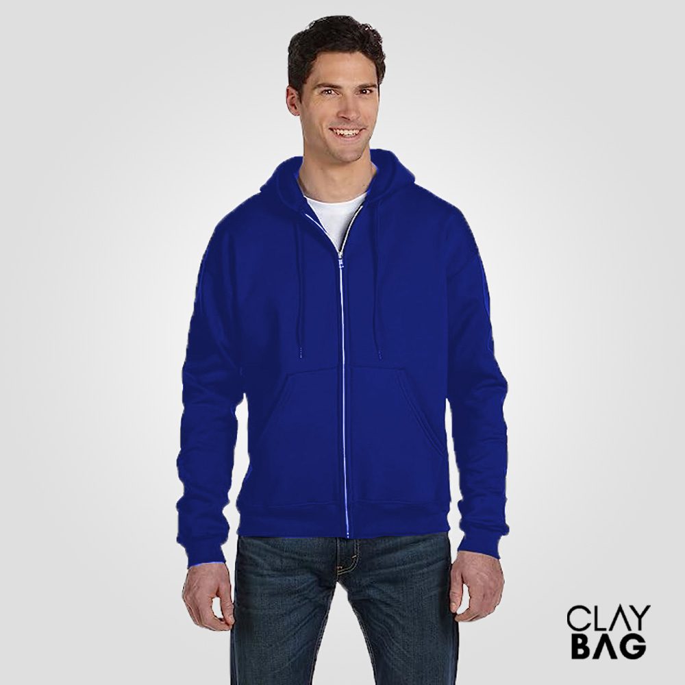 full-zip-hooded-sweatshirt-Navy-Blue-claybag.com