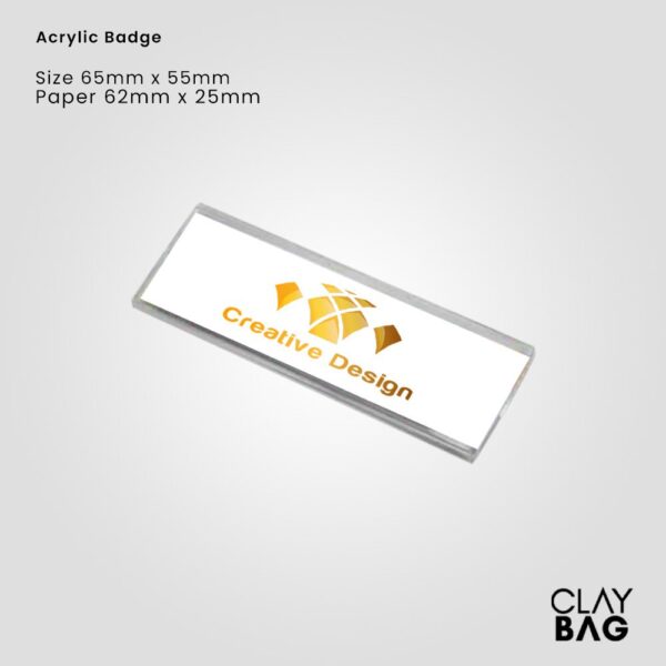 Acrylic Name Badge_01_claybag.com