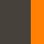 Charcoal Melange With Orange