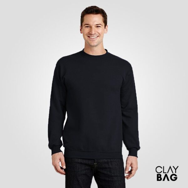 customized-crew-neck-sweatshirt-Black-claybag.com