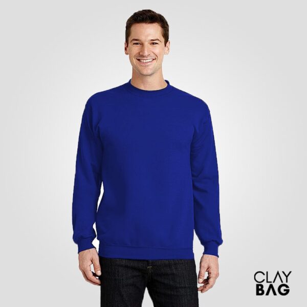 customized-crew-neck-sweatshirt-Navy-Blue-claybag.com