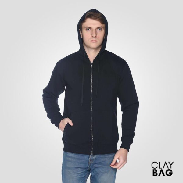 pikme-fullzip-hoodie-sweatshirt-Navy-Blue-claybag.com