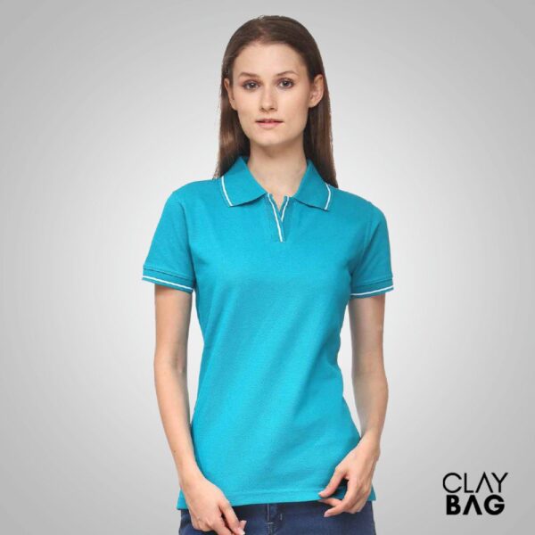 scott_polo_TurquoiseGreenWhiteTip_women-claybag.com