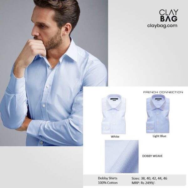 FCUK_Formal_Shirts_Dobby_Weave_Shirts_claybag
