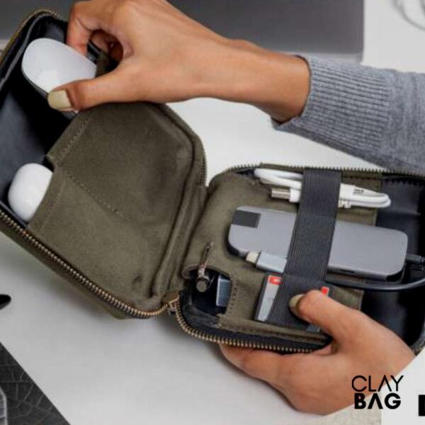 Ally Canvas-Tech Pouch-claybag.com
