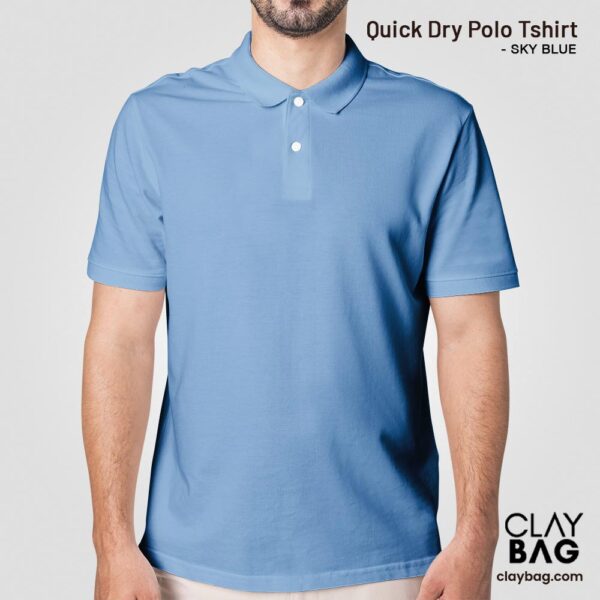 Claybag_QuickDry_Polo_Tshirt__SkyBlue
