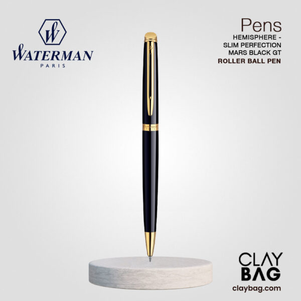 Hemisphere_EssentialSlim_Ballpoint_Waterman_ClayBag1